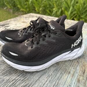 Hoka One One Clifton 8 Black Women's Size 9.5B Running Shoes 340